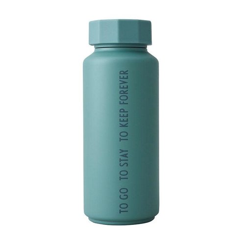 Design Letters Thermosfles 500ml Tone on tone To Go - green Design Letters Thermosfles 500ml Tone on tone To Go - green