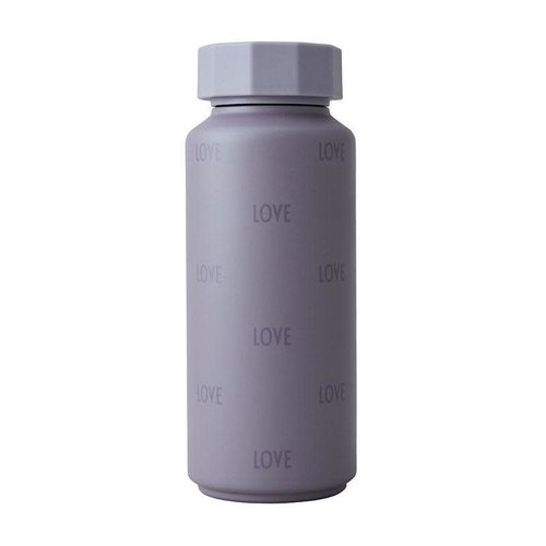Design Letters Thermosfles 500ml Tone on tone Love - purple Design Letters Thermosfles 500ml Tone on tone Love - purple
