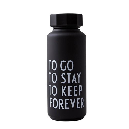 Design Letters Thermosflasche 500ml Special Edition To Go Schwarz