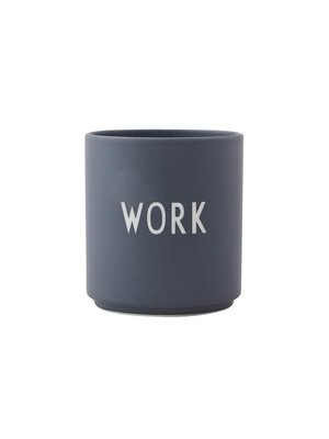 Design Letters Mug Favourite Grey Work