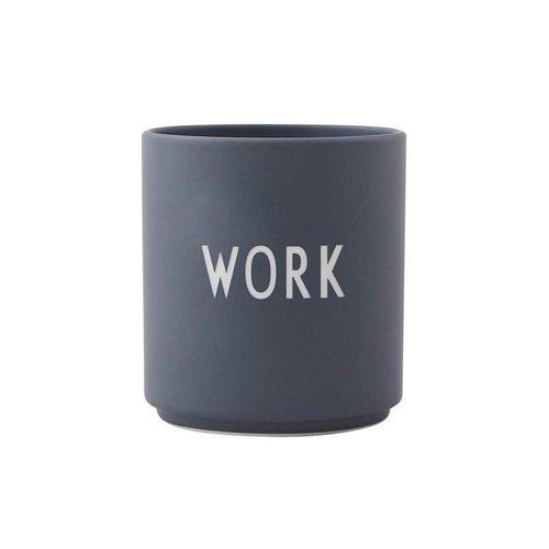 Design Letters Mug Favourite Grey Work