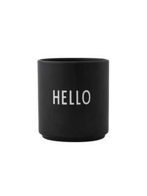 Design Letters Tasse Favourite Black Hello