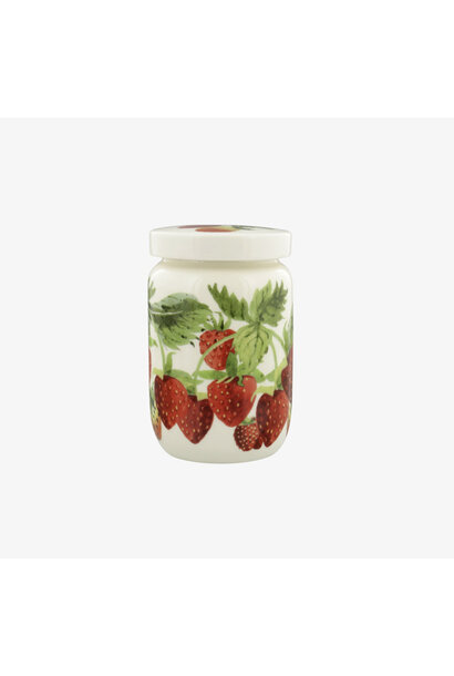 Jam jar with lid / potje small Strawberries
