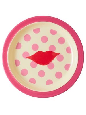 Rice Melamine Kids lunch plate Kiss