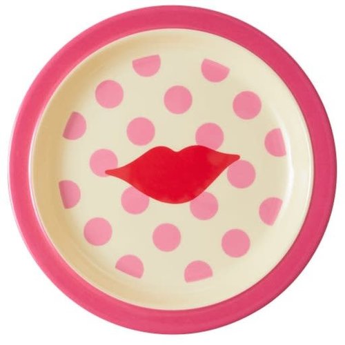 Rice Melamine Kids lunch bord Kiss