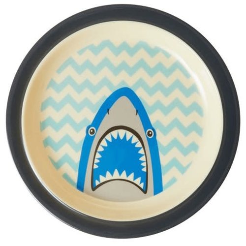 Rice Melamine Kids lunch bord Shark / Haai Rice Melamine Kids lunch bord Shark / Haai