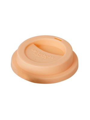 Rice Silicone Lid for Tall cup apricot