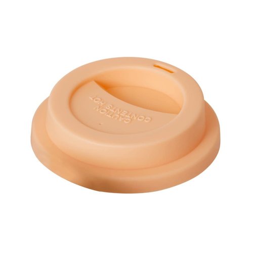 Rice Silicone Lid for Tall cup apricot