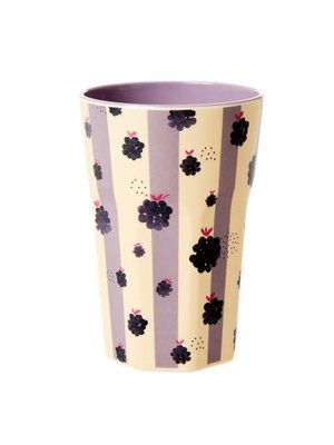 Rice Melamine Tall beker Blackberry Beauty