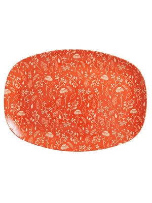 Rice Melamine oval plate Fall