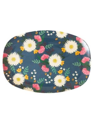 Rice Melamine oval plate Wedding Bouquet