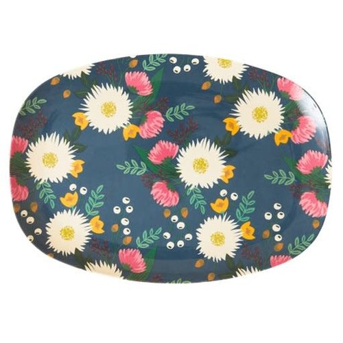 Rice Melamine oval plate Wedding Bouquet