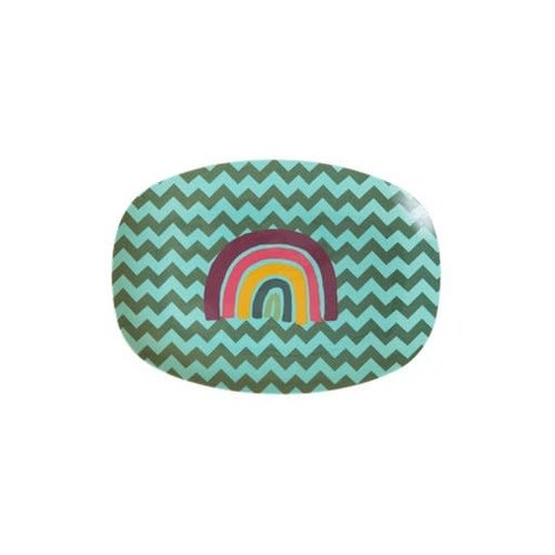 Rice Melamine ovaal bord small Zig Zag Rice Melamine ovaal bord small Zig Zag