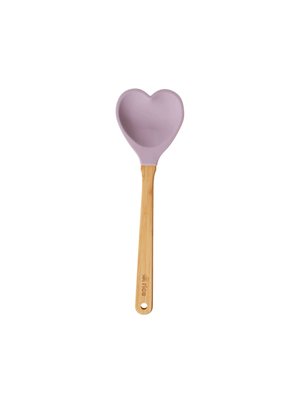 Rice Spatula Silicone Heart lavender