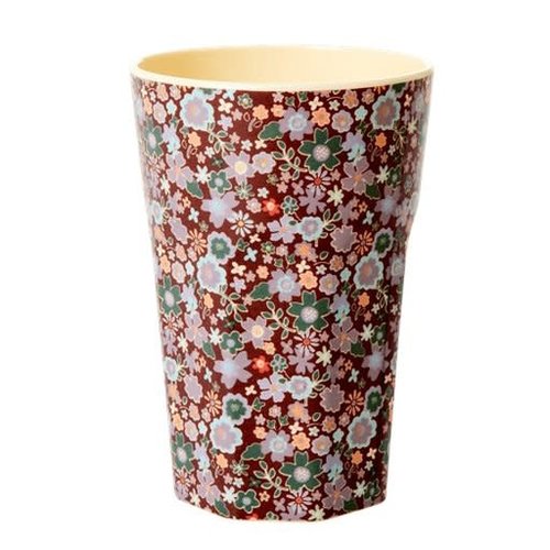 Rice Melamine Tall cup Fall Floral