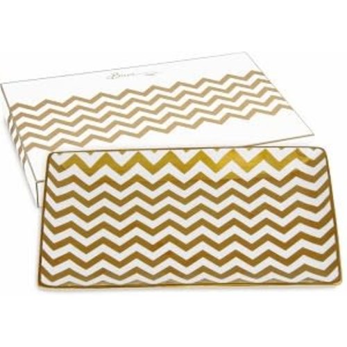 Baci Milano Schale large Gold Zig Zag 24,5x16cm