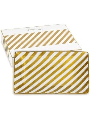 Baci Milano Schale small Gold Stripes 15,5x10,5cm
