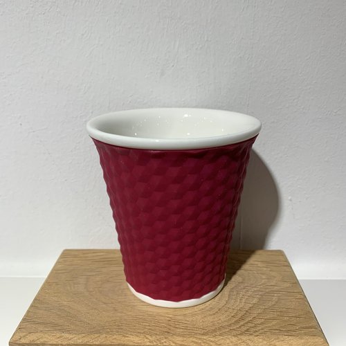 Les Artistes Koffie mok Honeycomb 18cl Aubergine Les Artistes Koffie mok Honeycomb 18cl Aubergine