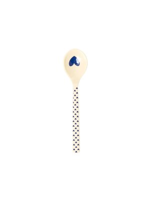 Rice Melamine teaspoon Heart blue