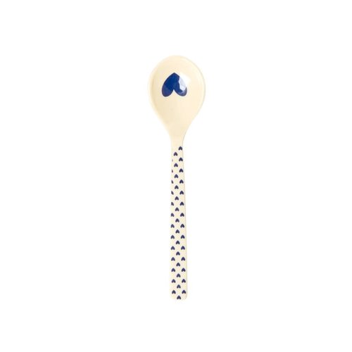 Rice Melamine korte lepel Heart blauw Rice Melamine korte lepel Heart blauw