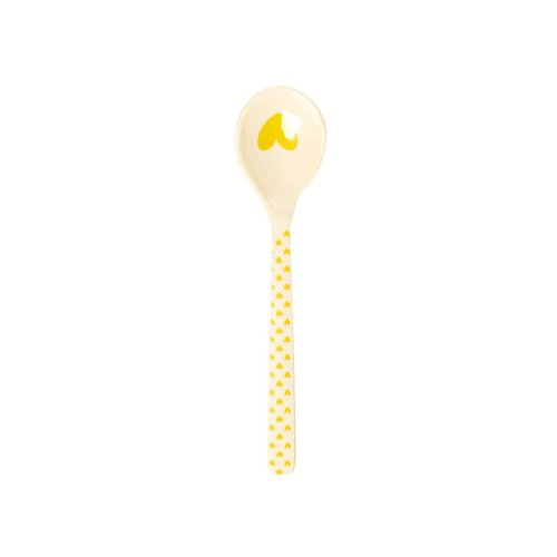 Rice Melamine korte lepel Heart geel Rice Melamine korte lepel Heart geel