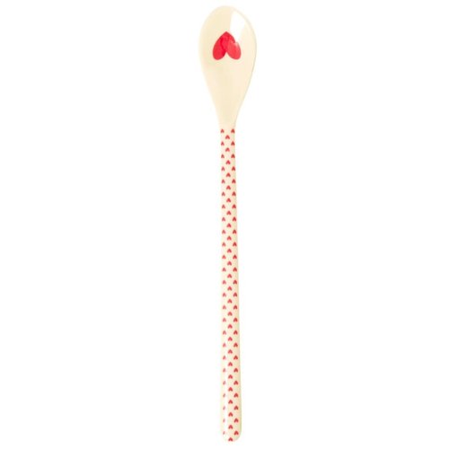 Rice Melamine lange lepel Heart rood Rice Melamine lange lepel Heart rood