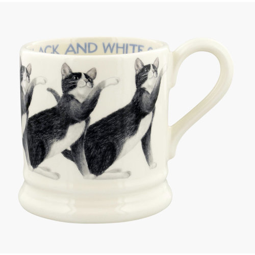 Emma Bridgewater 0.5 pt Mug Black & White Cat