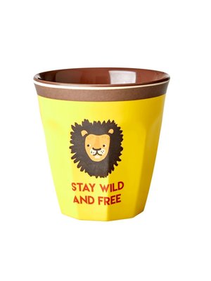 Rice Melamine cup Lion yellow