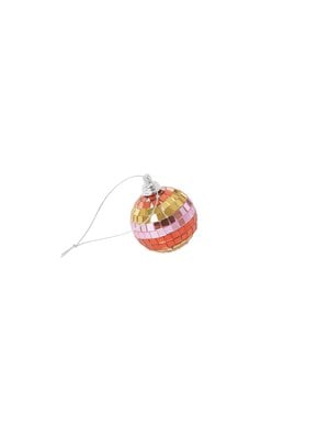 Rice Disco ball 5cm stripes and gold