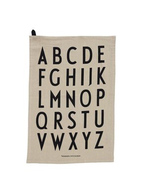 Design Letters Tea Towel Classic grey set/2