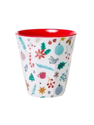 Rice Melamine beker All Over Xmas