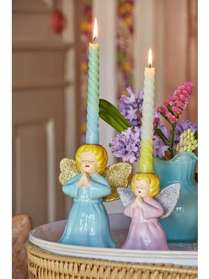 Rice Candlestick Angel small Pink