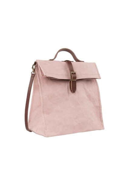 Paper Lunch bag w.Handle quarzo rosa