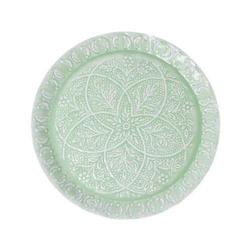 Rice Copy of Dienblad metaal rond Pink Embossed Rice Copy of Dienblad metaal rond Pink Embossed