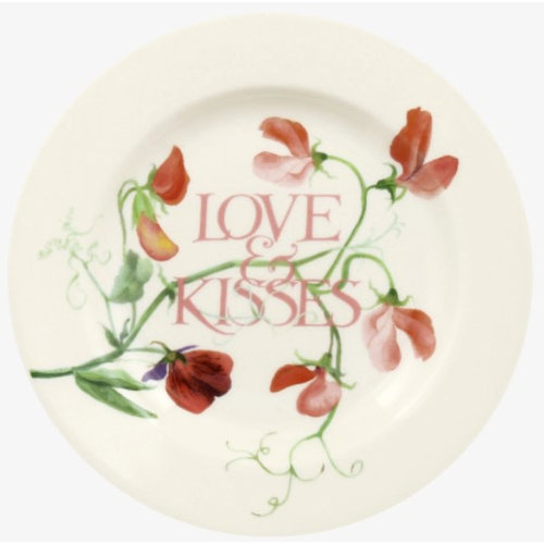 Emma Bridgewater 6.5 Plate Sweet Pea - Love & Kisses