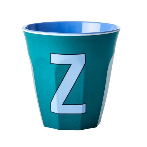 Rice Melamine cup letter Z green