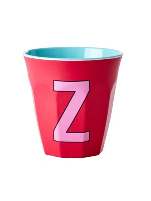 Rice Melamine cup letter Z red kiss