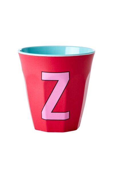 Melamine cup letter Z red kiss
