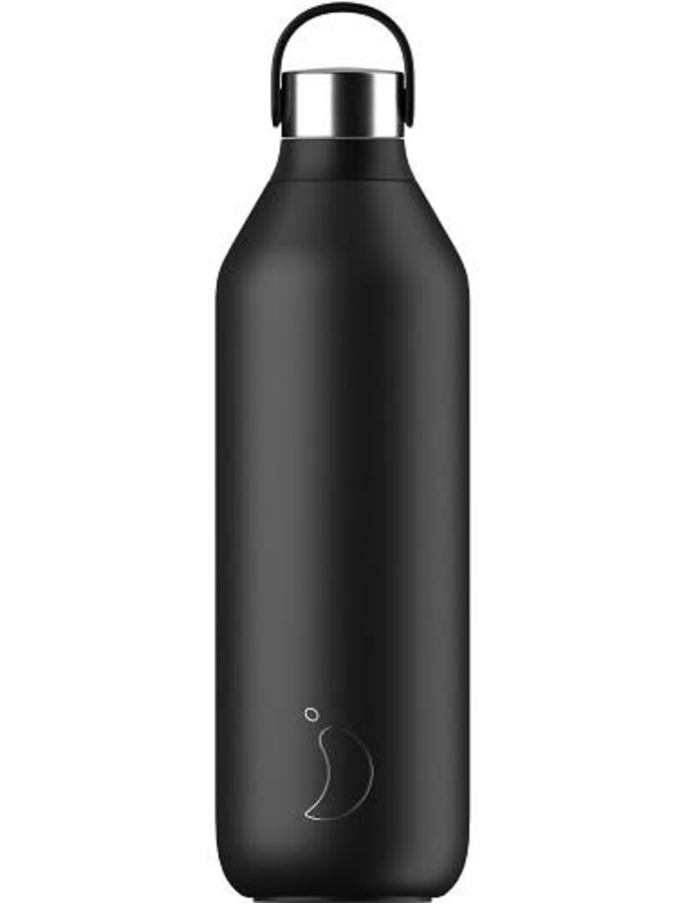 Chilly's Series 2 Bottle 1000ml All Black - Heerlijck Thuis