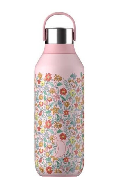 Chilly's Series 2 Bottle 500ml Liberty Sprigs Blush Pink