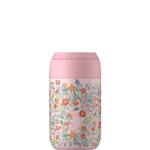 Chilly's Chilly's Series 2 Coffee Cup 340ml Liberty Sprigs Blush Pink Chilly's Chilly's Series 2 Coffee Cup 340ml Liberty Sprigs Blush Pink