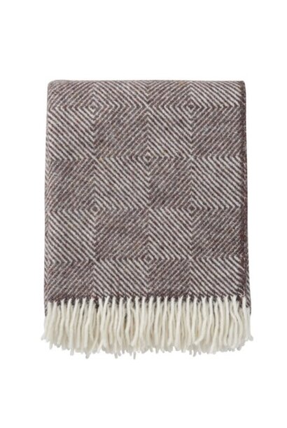 Plaid Wol recycled Gooseye brown