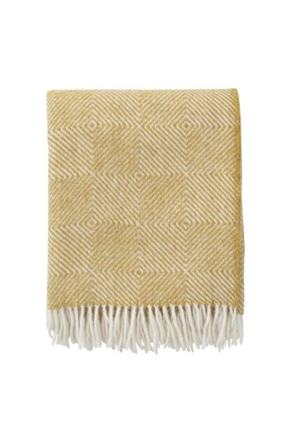 Plaid Wol recycled Gooseye yellow