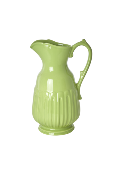 Kan / vaas aardewerk 2,5ltr neon groen