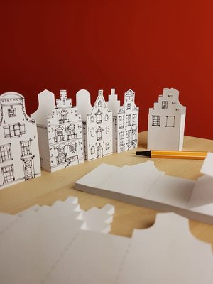 Piet Design Sticky Notes Canal houses
