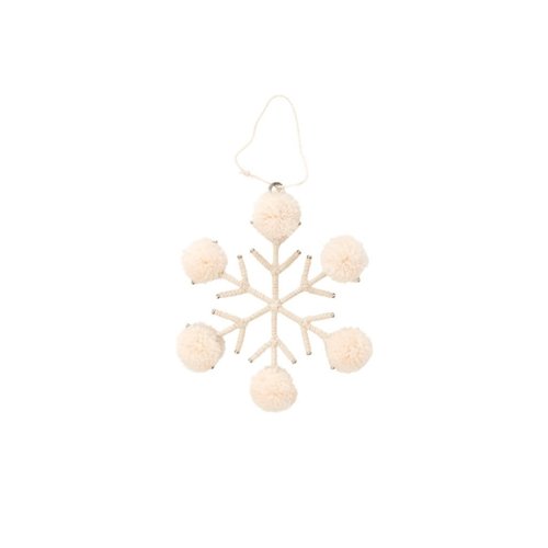Rice Snowflake Christmas ornament soft pink