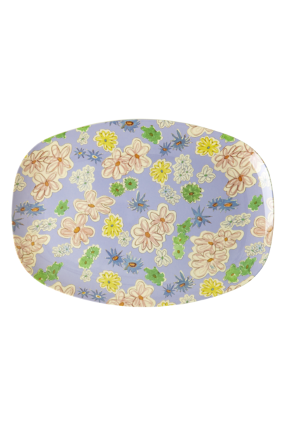 Melamine ovaal bord Flower Painting