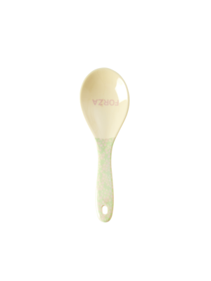 Rice Melamine serving spoon YIPPIE YIPPIE YEAH - Pink Flower Field