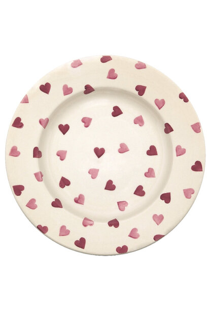 10.5 Plate Pink Hearts