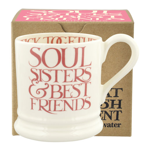 Emma Bridgewater 0.5 pt Mug Pink Toast Soul Sisters boxed Emma Bridgewater 0.5 pt Mug Pink Toast Soul Sisters boxed